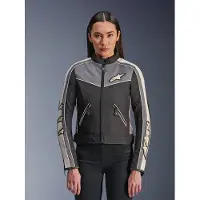 Alpinestars Stella T-Dyno Wasserabweisende Jacke Black Dark Gray Ecru, Größe: XS