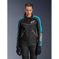 Alpinestars Stella T-Dyno Air Jacke Black Light Blue Ecru