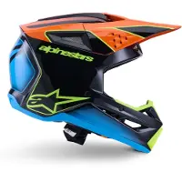 Alpinestars AlpinestarsS-M3FraySchwarzBlauOrangeMotocrosshelm Größe M