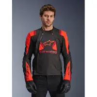 Alpinestars T-Stunt Air Jacke Black Red Fluo Dark Red, Größe: M
