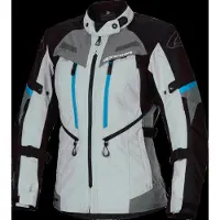 Alpinestars Stella Bogota Pro Drystar wasserdichte Damen Motorrad Textiljacke, grau/blau, XL