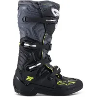 Alpinestars Tech 5 Stiefel Black Cool Gray Yellow Fluo