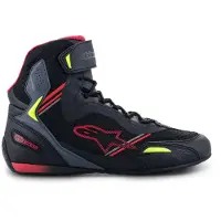 Alpinestars Faster-3 Rideknit Schuhe Black Red Yellow Fluo
