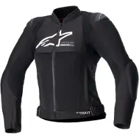 Alpinestars Stella SMX Air Perforierte Damen Motorrad Textiljacke, schwarz, M