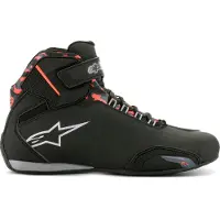 Alpinestars Sektor Wasserdichte Schuhe Black Dark Gray Red Fluo