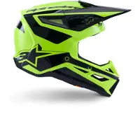 Alpinestars S-M3 Heat Gelb Schwarz Motocrosshelm Größe M