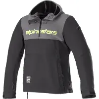 Alpinestars Sherpa Motorrad Textiljacke (Black/Grey/Yellow,L)