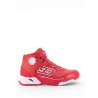Alpinestars MM93 CR-X Drystar Bright Rot Weiß Schuhe Größe US 9