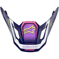 Alpinestars S-M7 Deed Visier Purple Pink Glossy, Größe: One Size