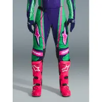 Alpinestars 2026 Techstar Nomur Hose Deep Purple Green Pink Fluo, Größe: 34