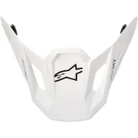 Alpinestars S-M7 Solid Visier White Glossy, Größe: One Size