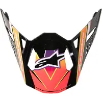 Alpinestars Supertech M10 Era Visier Pink Violet Yellow Fluo Glossy, Größe: One Size