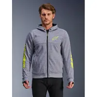 Alpinestars Chrome V2 Sport Kapuzenjacke Gray Heather Fluo Yellow