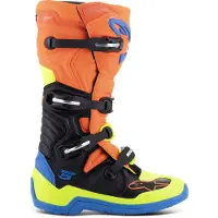 Alpinestars Tech 5 Stiefel Orange Fluo Enamel Blue Yel Fl