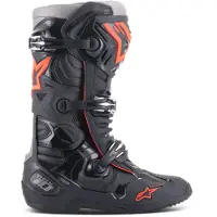 Alpinestars Tech 10 Stiefel Black Red Fluo