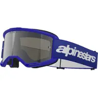 Alpinestars Vision 3 Wordmark Schutzbrille Blue Mirror Silver, Größe: One Size