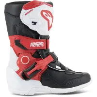 Alpinestars Kinder-Tech 3S Stiefel White Black Bright Red