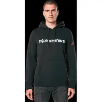Alpinestars Linear Wordmark V3 Kapuzenpullover Black White Red