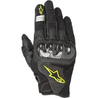 Alpinestars SMX-1 Air V2 Handschuhe Black Yellow Fluo, Größe: XL
