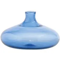 Zafferano Die mundgeblasene Borosilikatglas-Vase Un Fiore in Blau besticht durch ihr elegantes Design und 19 cl Volumen als ideales Wohnaccessoire.