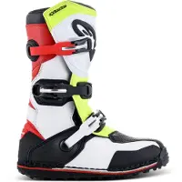 Alpinestars Tech-T Stiefel White Red Yellow Fluo Black