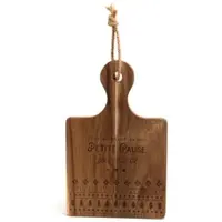Amadeus Brett rechteckig kleine Pause - Braun Rechteck Holz 28x18 cm