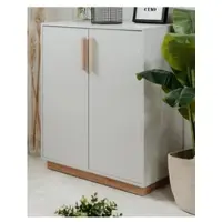 Furn.Design Kommode "Hanno" in grau und Hickory Walnuss Sideboard 82 x 94 cm
