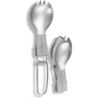 Optimus - Titanium faltbarer Spork grau/weiß