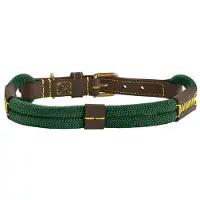 Hunter Halsband Malia M-L (60), dunkelgrün/dunkelbraun