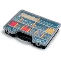 Terry Store-Age Pro Organizer, Kasten für Kleinteile, Schwarz, Transparent, Scharnier, 395 mm, 305 mm, 60 mm