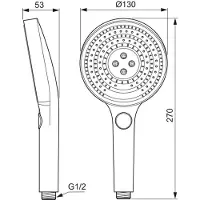 Ideal standard A7896A5 3F-Handbrause Idealrain Solos