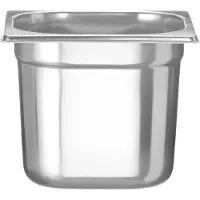 Hendi GN 1/6-Behälter, Edelstahl, Profi Line, Höhe 150 mm - 801710
