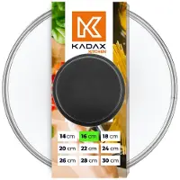 Kadax Deckel Hitzebeständiges Glas für einen 16cm Topf