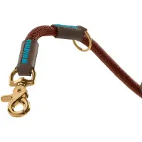 Hunter Verstellbare Führleine Malia 10/200, schokobraun/dunkelbraun