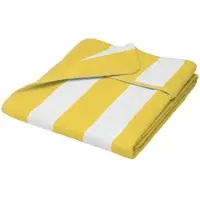 Beautissu HANDTUCH Cassis 200x75cm Gelb/Weiß gestreift