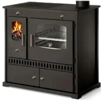 Prometey LTD Holzherd P ECO INOX Mit Edelstahlbackfach Rechte Version