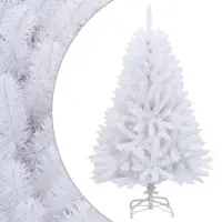 Furnicato Künstlicher Weihnachtsbaum Klappbar mit Ständer Weiß 120 cm