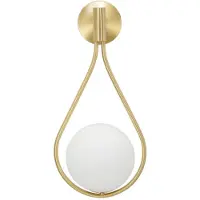 Mauro Ferretti Wandleuchte Glamy Ablegen E14 24 x 20 x 52 cm, Weißgold
