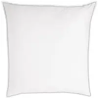 TRAUMSCHLAF Uni Kissenbezug White Collection Pico-Pico 70x90 cm | dark-grey - weiß