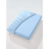 Witt Weiden Spannbetttuch in hellblau | Gr.: 180-200 x 200 cm