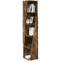 vidaXL Eckschrank 27,5x27x140cm Holzwerkstoff Räuchereiche