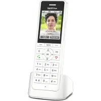 FRITZ! Fon X6, DECT-Telefon, Kabelloses Mobilteil, Freisprecheinrichtung, 100 Eintragungen, Anrufer-Identifikation, Weiß
