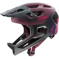 Uvex Schutzhelm React Jr. FullFace Integral Kinder cranberry matt S41.4.698.0315