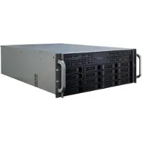 Inter-Tech 4U-4416L, Rack, Server, Schwarz, Silber, ATX, EATX, micro ATX, Mini-ITX, SSI EEB, Metall, 4U