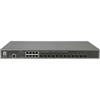 LevelOne GTL-2091, Managed, L3, Gigabit Ethernet (10/100/1000), Vollduplex, Rack-Einbau