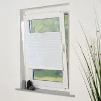 Liedeco Plissee "Klemmfix-Plissee "Easy" – Hochwertiger Vliesstoff", weiß, B:90cm H:210cm, Plissees, Plissee, Tageslichdurchlässig, blickdicht, Einfache Montage ohne Bohren
