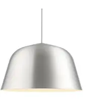 Muuto Ambit Pendelleuchte grau Ø 40 cm Aluminium E27 - , dimmbar, Grau, für Wohnzimmer, Aluminium, Design