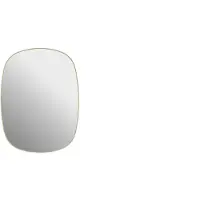 Muuto Framed Mirror Wandspiegel gelb 59 x 44 cm Stahl - , Gelb, für Badezimmer, Glas, Modern