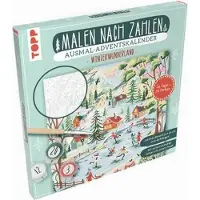 Sonstige Verlage Adventskalender Malen nach Zahlen Winterwunderland