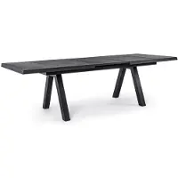 Natur24 Ausziehtisch Gartentisch Kiel 205/265x103x78 Aluminium Keramik Anthrazit
